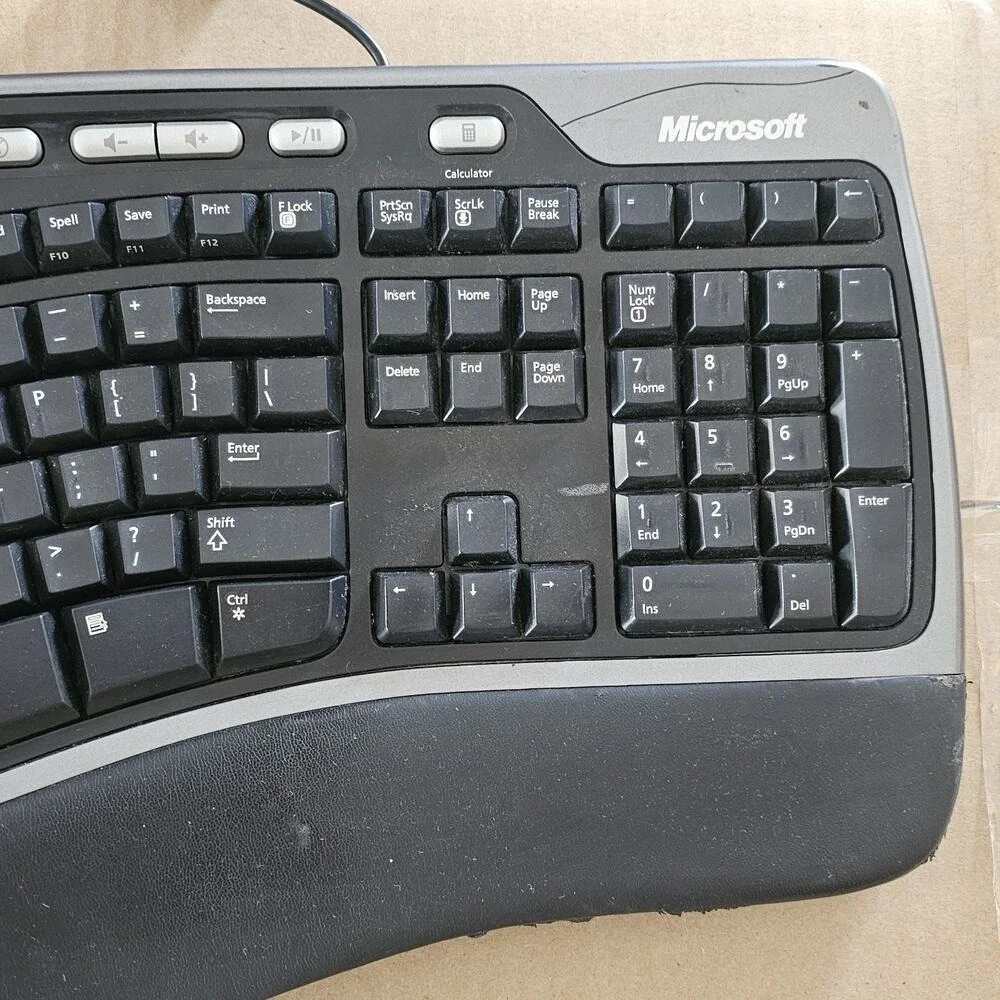 Microsoft keyboard used